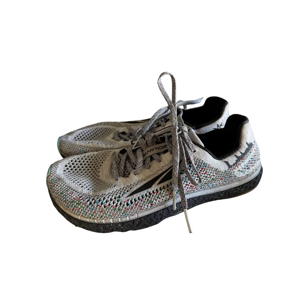 Altra Escalante Knit Running Shoes Grey Multi Color Confetti Zero Drop Mens